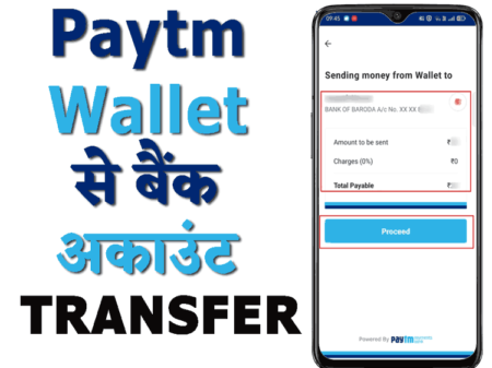 paytm wallet to bank account transfer