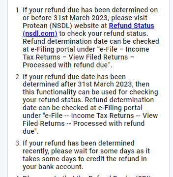 REFUND instructions